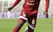 Eklu Shaka Mawuli of SS Arezzo plays the ball during the SS Arezzo and AC Perugia Calcio L...