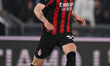 Davide Bartesaghi of A.C. Milan is in action during the 29th matchday of the Serie A champ...
