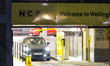A vehicle exits an NCP car park in Sheffield, England, on March 16, 2026. NCP (National Ca...