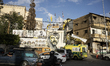 The entrance to the Mar Elias Palestinian refugee camp in Beirut, Lebanon, features portra...
