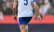 Leah Williamson of England plays during the 2027 FIFA Women's World Cup Qualifier match be...