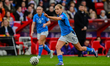 Emilia Asgeirsdottir of Iceland plays during the 2027 FIFA Women's World Cup Qualifier mat...