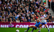 Ida Marin Hermannsdottir of Iceland and Taylor Hinds of England play during the 2027 FIFA...