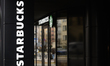A Starbucks coffee shop sign is pictured in Warsaw, Poland, on March 16, 2026. 