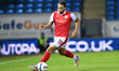 Sam Nombe of Rotherham United controls the ball during the Sky Bet League 1 match between...