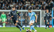 Bernardo Silva of Manchester City passes the ball during the UEFA Champions League last 16...