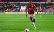 Aaron Loupalo-Bi of Walsall FC moves forward during the Sky Bet League 2 match between Wal...