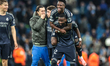 Antonio Rudiger and Vinicius Junior of Real Madrid celebrate their win during the UEFA Cha...