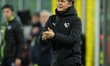 Filippo Inzaghi, head coach of Palermo FC, watches the Serie B match between Palermo FC an...