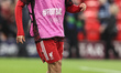 Mohamed Salah of Liverpool performs kick-ups during the pregame warmup session for the UEF...