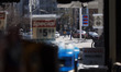 Prices are posted at a gas station in Downtown Brooklyn on March 18, 2026, in New York, Un...