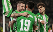 Aitor Ruibal of Real Betis celebrates a goal during the UEFA Europa League 2025/26 Round o...