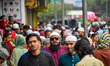 Muslim worshippers gather to offer Eid al-Fitr prayers, marking the end of the holy fastin...