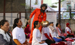 A Nepali sound therapist conducts a workshop in Kathmandu, Nepal, on March 21, 2026. Sound...