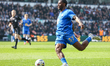 Jonathan Panzo of Birmingham City is in attacking action during the Sky Bet Championship m...