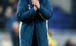 David Moyes, manager of Everton, claps fans after a 3-0 win in the Premier League match be...