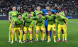 Sassuolo team participates in the Serie A 2025-2026 match between Juventus and Sassuolo in...