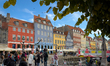 Colorful townhouses along Nyhavn are seen in Copenhagen, Denmark, on October 28, 2025. 