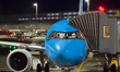 A KLM Royal Dutch Airlines Airbus A321neo (registration PH-AXK) is seen on the apron at Co...