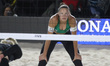 Aine Raupelyte of Lithuania looks on during the semifinals match of the 2026 Women's Volle...