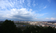 The skyline of the Kathmandu Valley appears clear following rainfall that improves atmosph...