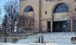 Police tape is seen outside the Beth Avraham Yoseph of Toronto (BAYT) synagogue following...