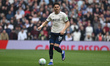 Konstantinos Mavropanos of West Ham United moves forward during the Premier League match b...