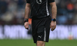 Paul Tierney, match referee, looks on during the Premier League match between Aston Villa...