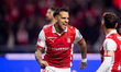 Rodrigo Zalazar from SC Braga celebrates his goal during the Liga Portugal Betclic 2025/26...