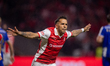 Rodrigo Zalazar from SC Braga celebrates his goal during the Liga Portugal Betclic 2025/26...