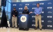 National Transportation Safety Board Chair Jennifer Homendy speaks at a press conference f...