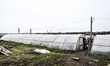 Workers enter a greenhouse with tomato seedlings in the Zaporizhzhia region, Ukraine, on M...