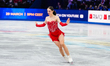 Julia Sauter of Romania competes in the Women's Short Program during the ISU Figure Skatin...
