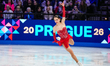 Julia Sauter of Romania competes in the Women's Short Program during the ISU Figure Skatin...