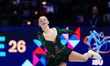 Sarah Everhardt of the United States competes in the Women's Short Program during the ISU...
