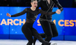 Sofiia Holichenko and Artem Darenskyi of Ukraine compete in the Pairs Short Program during...