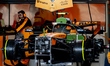 A team member works on the car of Formula 1 driver Lando Norris of the McLaren Mastercard...
