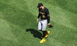 Pittsburgh Pirates starting pitcher Paul Skenes #30 leaves the game during the first innin...