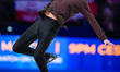 Nika Egadze of Georgia competes in the Men's Short Program during the ISU Figure Skating W...