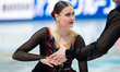 Kelly Ann Laurin and Loucas Ethier of Canada perform in the pairs short program during the...