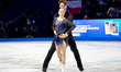 Katie McBeath and Daniil Parkman of the United States perform in the pairs short program d...