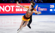 Yuna Nagaoka and Sumitada Moriguchi of Japan perform in the pairs short program during the...