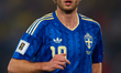 Benjamin Nygren of Sweden looks on during the FIFA World Cup 2026 European Qualifiers knoc...