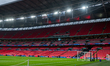 A general view inside Wembley Stadium in London, England, on March 27, 2026, before the in...