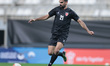 Jordanian player Nizar Alrashdan dribbles the ball during a friendly match between Jordan...