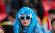 Uruguay fans are seen in the stands during the International Friendly match between Englan...