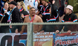 Luxembourg fans attend the UEFA Nations League Play-offs, 1st leg soccer match between Mal...
