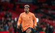 Ronald Araujo of Uruguay in action during the international friendly match between England...