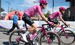 Alastair Mackellar of EF Education-Easypost at the start of the third stage of Settimana I...