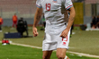Mathias Olesen of Luxembourg is in action during the UEFA Nations League Play-offs, 1st le...